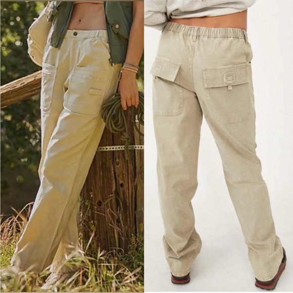 Free People Pants - NWOT FP Movement Voyage Pants / Desert Taupe